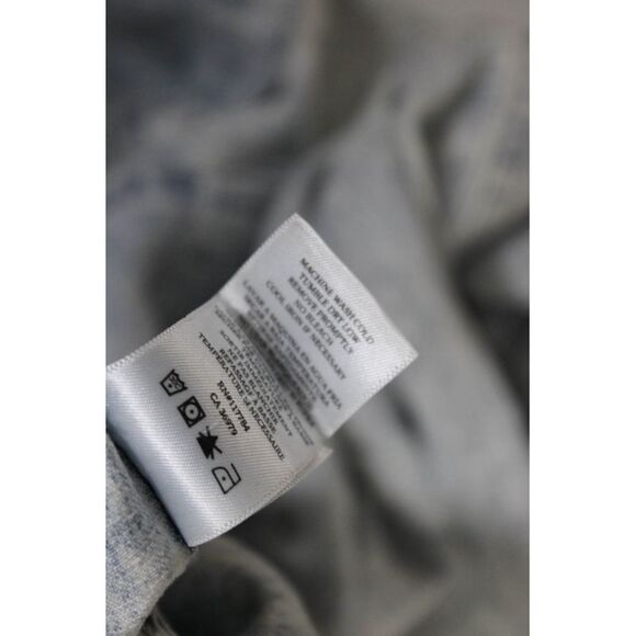 Rails Womens Jean Long Sleeved Button Up Distressed Collared Top Blue Size XS - Picture 6 of 6